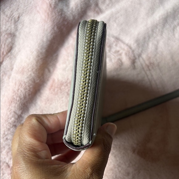 Marc Jacobs Sage Green Wristlet with Gold Accents - Picture 3 of 6